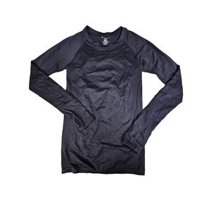 Buff bunny black open back training gym shirt size medium